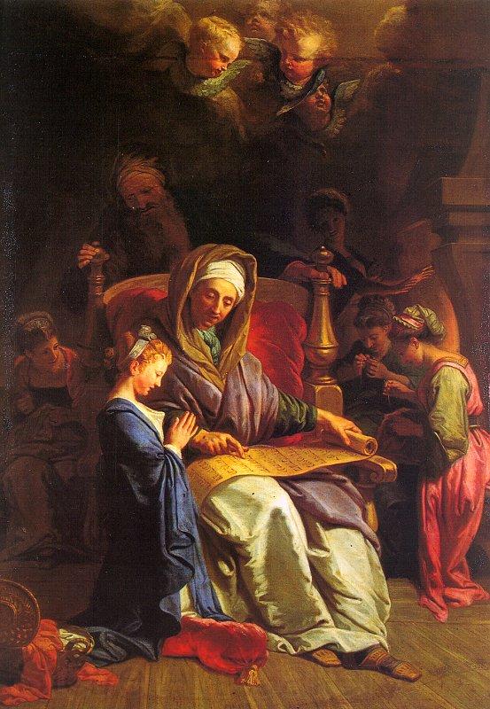 Jean-Baptiste Jouvenet The Education of the Virgin France oil painting art